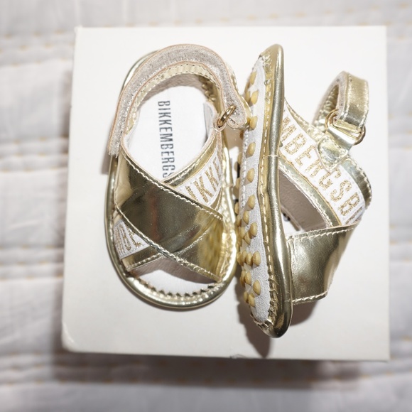 My First Bikkembergs Baby Soccer Sandal Glow Gold EU 17 - Picture 3 of 6